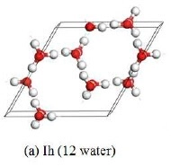 I_h ice unit cell